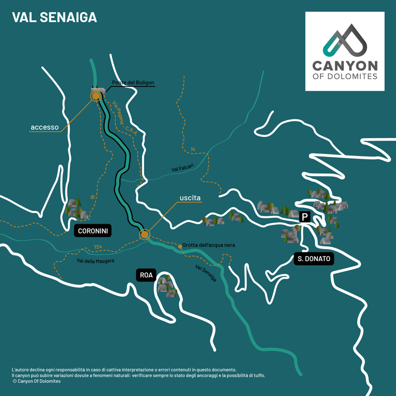 Canyon del Senaiga - Explore - Mappa