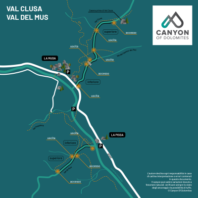 Canyon Val Clusa - Mappa