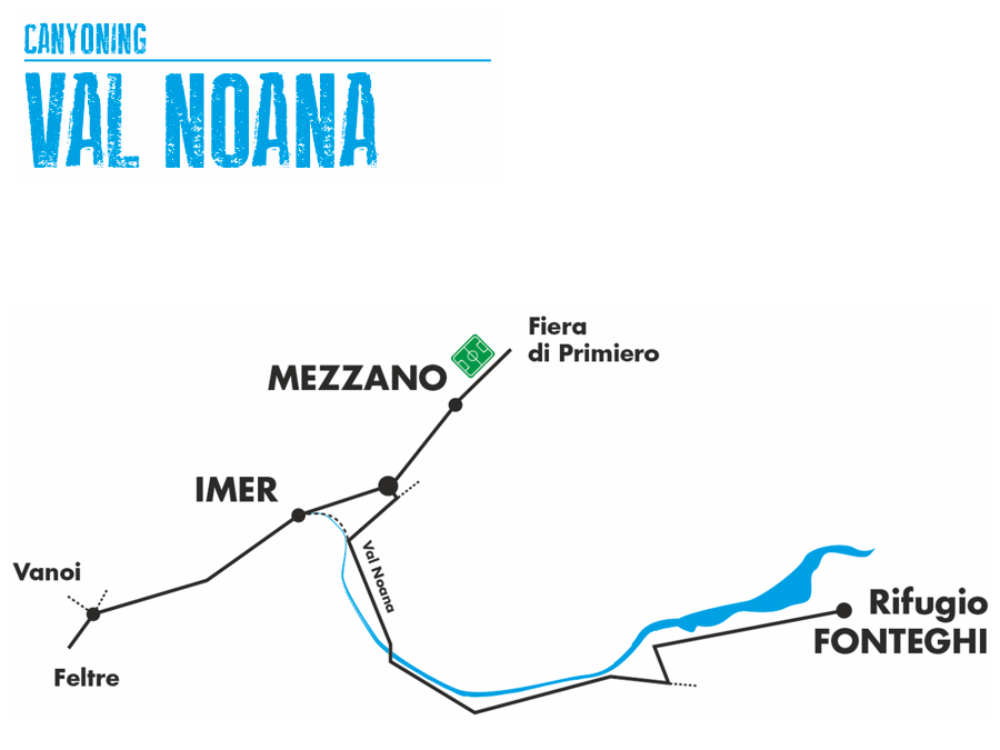 Canyoning Val Noana - Fiera di Primiero - San Martino di Castrozza (TN)